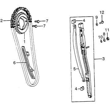 CAM CHAIN + TENSIONER