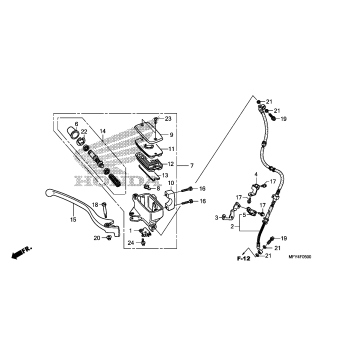 FRONT BRAKE MASTER       CYLINDER