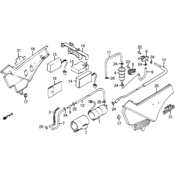 SIDE COVER + FUEL PUMP