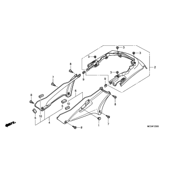 SIDE COVER + REAR COWL