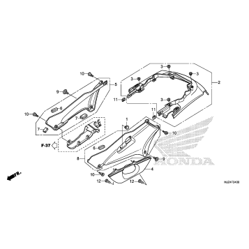 SIDE COVER@REAR COWL