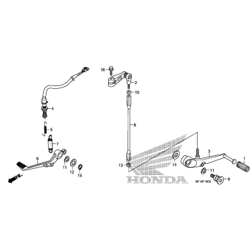 BRAKE PEDAL + CHANGE PEDAL