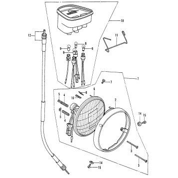 HEADLIGHT + SPEEDOMETER