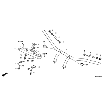HANDLEBAR + TOP BRIDGE