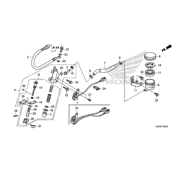 REAR BRAKE MASTER CYLINDER