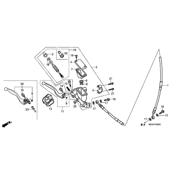 FRONT BRAKE MASTER CYLINDER