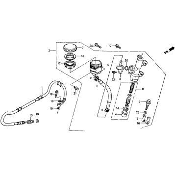 REAR BRAKE MASTER CYLINDER