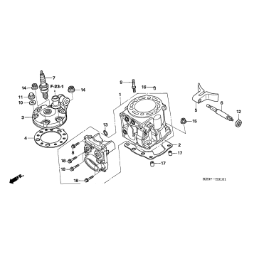 CYLINDER + CYLINDER HEAD ('05-'07)