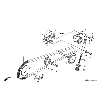 CAM CHAIN + TENSIONER