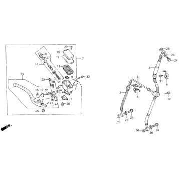 FRONT BRAKE MASTER CYLINDER