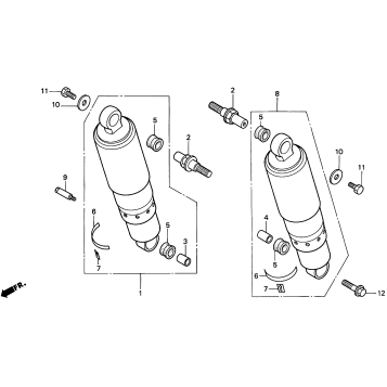 REAR SHOCK ABSORBER