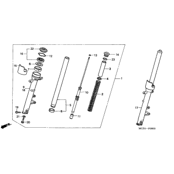 FRONT FORK ('02-'03)