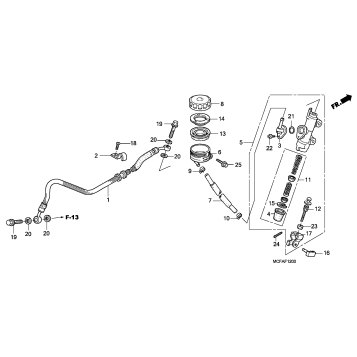 REAR BRAKE MASTER CYLINDER