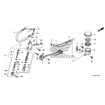 REAR BRAKE MASTER        CYLINDER