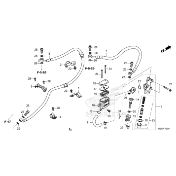 REAR BRAKE MASTER        CYLINDER