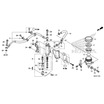 REAR BRAKE MASTER        CYLINDER (1)