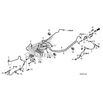 BRAKE LINES + PCV (ABS)