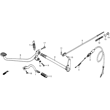 BRAKE PEDAL + CHANGE PEDAL