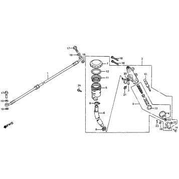 REAR BRAKE MASTER + CYLINDER