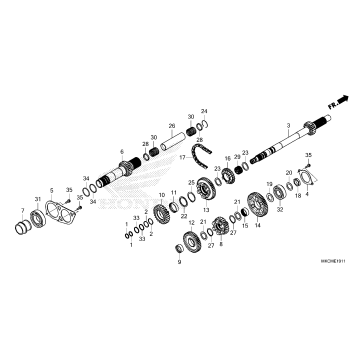 TRANSMISSION (MAINSHAFT) (DCT)