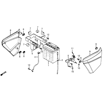 SIDE COVER + BATTERY