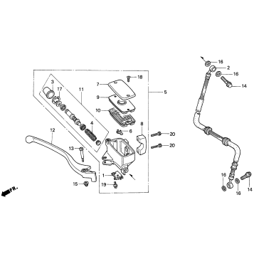 FRONT BRAKE MASTER CYLINDER
