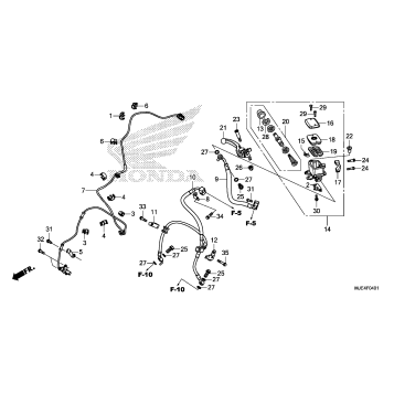 FRONT BRAKE MASTER       CYLINDER (2)