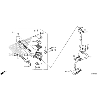 FRONT BRAKE MASTER       CYLINDER (1)