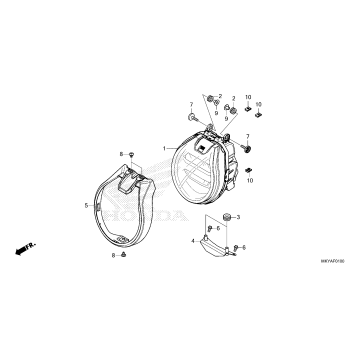 HEADLIGHT (CB650RAC)