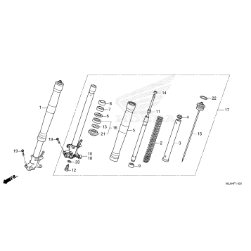 FRONT FORK (CRF1100A/D)