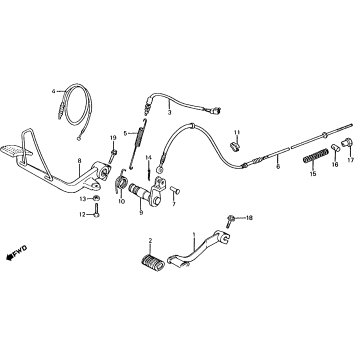 BRAKE PEDAL + CHANGE PEDAL