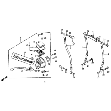 FRONT BRAKE MASTER + CYLINDER