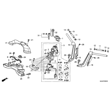 HANDLEBAR + TOP BRIDGE