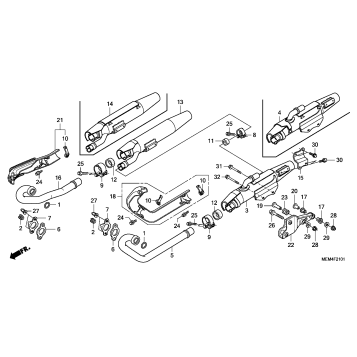 EXHAUST MUFFLER ('08-)