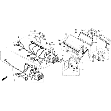 A/I FAIRING WIRE HARNESS 86-87