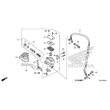 FRONT BRAKE MASTER       CYLINDER