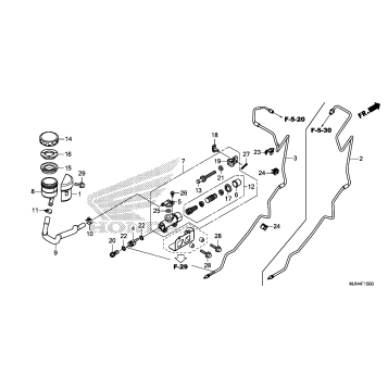 REAR BRAKE MASTER CYLINDER