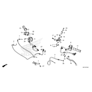 HANDLE LEVER@SWITCH@CABLE (CBR650RAC)