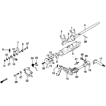 SHIFT DRUM + SHIFT FORK 80-81