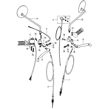 SWITCHES + CABLE + MIRRORS