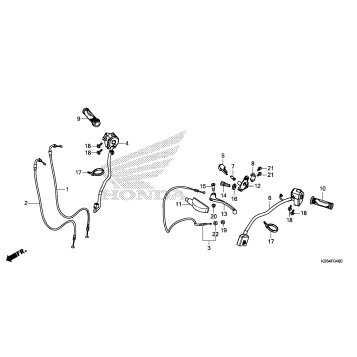 HANDLE LEVER@SWITCH@CABLE