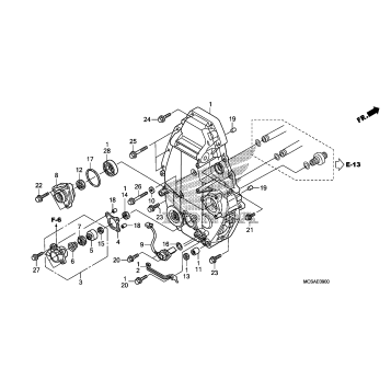 REAR CRANKCASE COVER