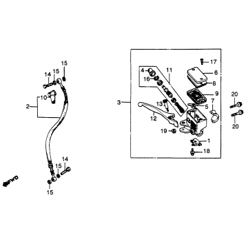 FR. BRAKE MASTER CYL. II
