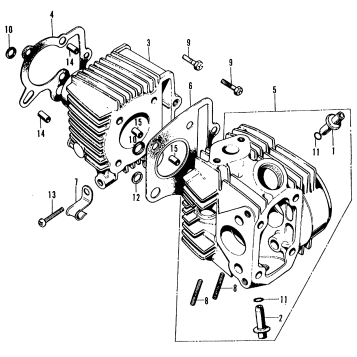 CYLINDER + CYLINDER HEAD