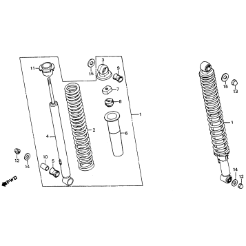 REAR SHOCK ABSORBER 77-79