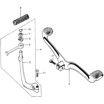 CHANGE PEDAL + KICK STARTER ARM
