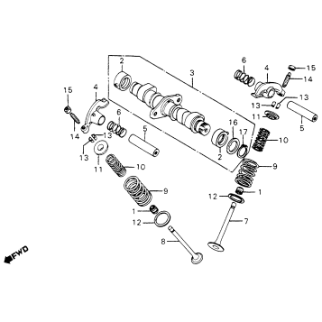 CAMSHAFT + VALVE