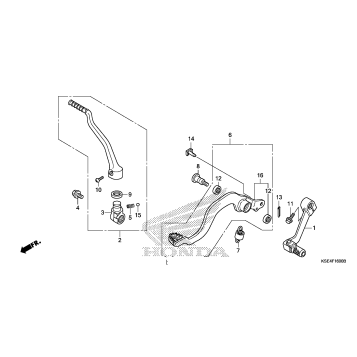PEDAL + KICK STARTER ARM
