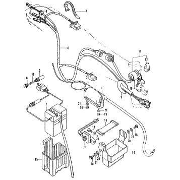 WIRE HARNESS + BATTERY