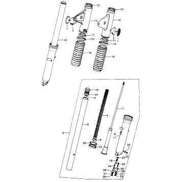 FRONT SHOCK ABSORBER K5-K7